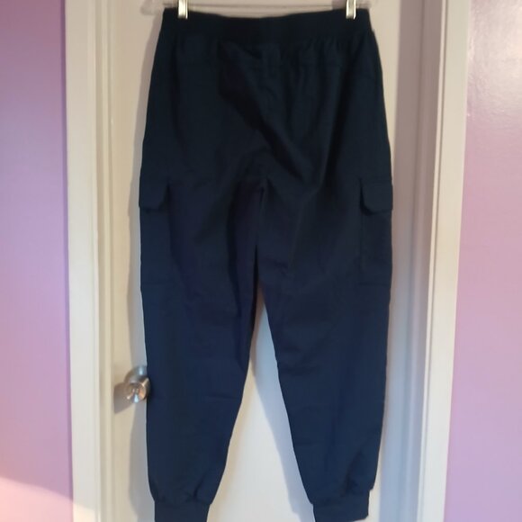 Women's Cargo Pants  Waterproof Pockets Navy SZ L - Picture 7 of 10